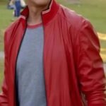 William Zabka Cobra Kai Red Bomber Leather Jacket
