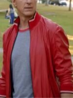 William Zabka Cobra Kai Red Bomber Leather Jacket