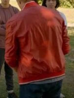 William Zabka Cobra Kai Red Bomber Leather Jacket
