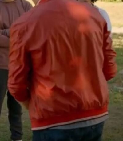 William Zabka Cobra Kai Red Bomber Leather Jacket