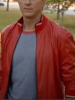 William Zabka Cobra Kai Red Bomber Leather Jacket