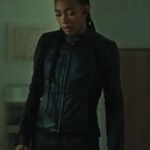 Wingwomen 2023 Manon Bresch Black Leather Jacket
