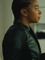 Wingwomen 2023 Manon Bresch Black Leather Jacket
