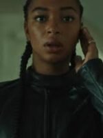 Wingwomen 2023 Manon Bresch Black Leather Jacket