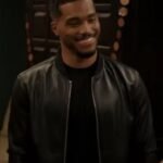 With Love S02 Rome Flynn Black Bomber Jacket