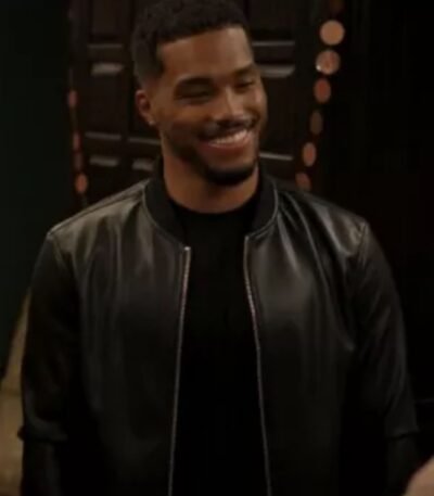 With Love S02 Rome Flynn Black Bomber Jacket