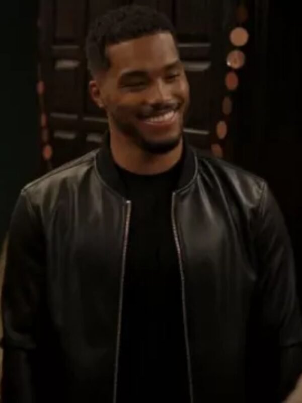 With Love S02 Rome Flynn Black Bomber Jacket
