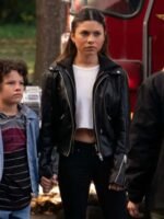 Wolf Pack S01 Blake Navarro Black Leather Jacket