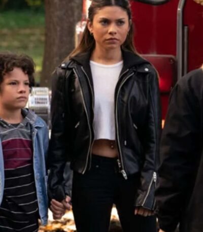Wolf Pack S01 Blake Navarro Black Leather Jacket