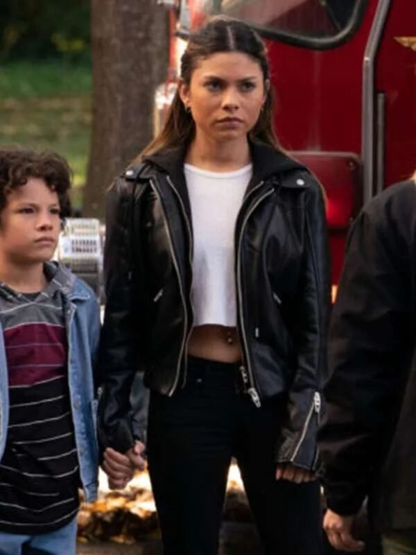 Wolf Pack S01 Blake Navarro Black Leather Jacket
