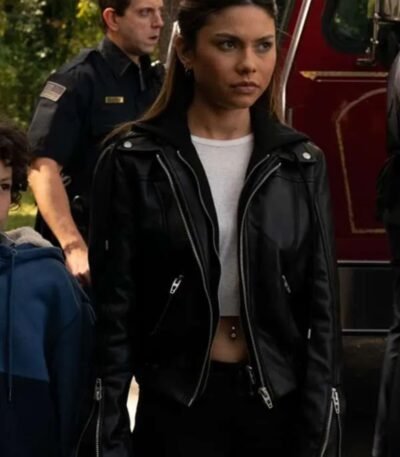 Wolf Pack S01 Blake Navarro Black Leather Jacket