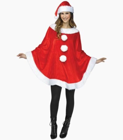 Women Santa Cape Poncho
