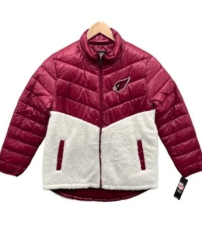 Women’s Arizona Cardinals Red Puffer Jacket