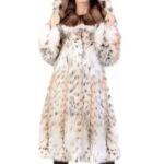 Womens Bobcat Lynx Fur Desert Seduction Coat
