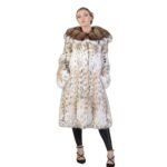 Womens Bobcat Lynx Fur Desert Seduction Coat