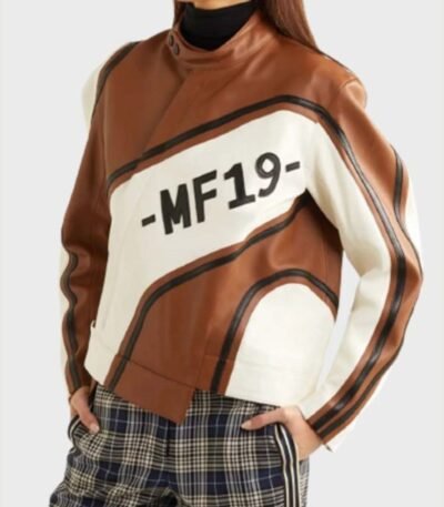 Womens Ezzah MF19 Biker Sheepskin Leather Jacket