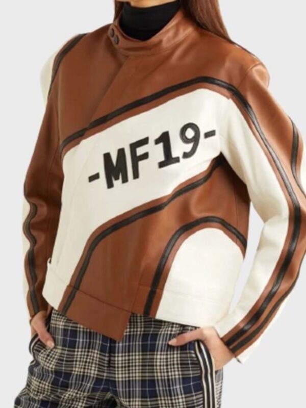 Womens Ezzah MF19 Biker Sheepskin Leather Jacket