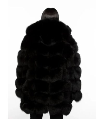 Womens Faux Fur Coat with Detachable Hood