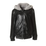 Womens Reversible Mink Fur Bomber Jacket