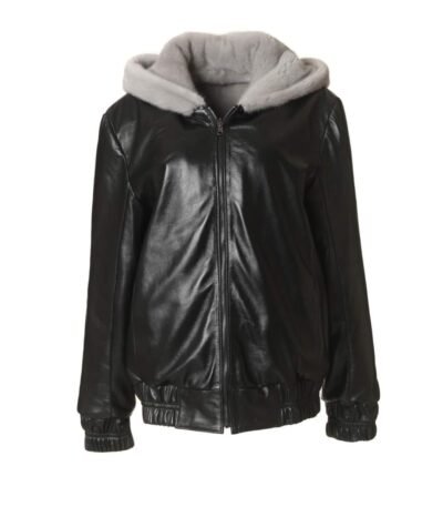 Womens Reversible Mink Fur Bomber Jacket