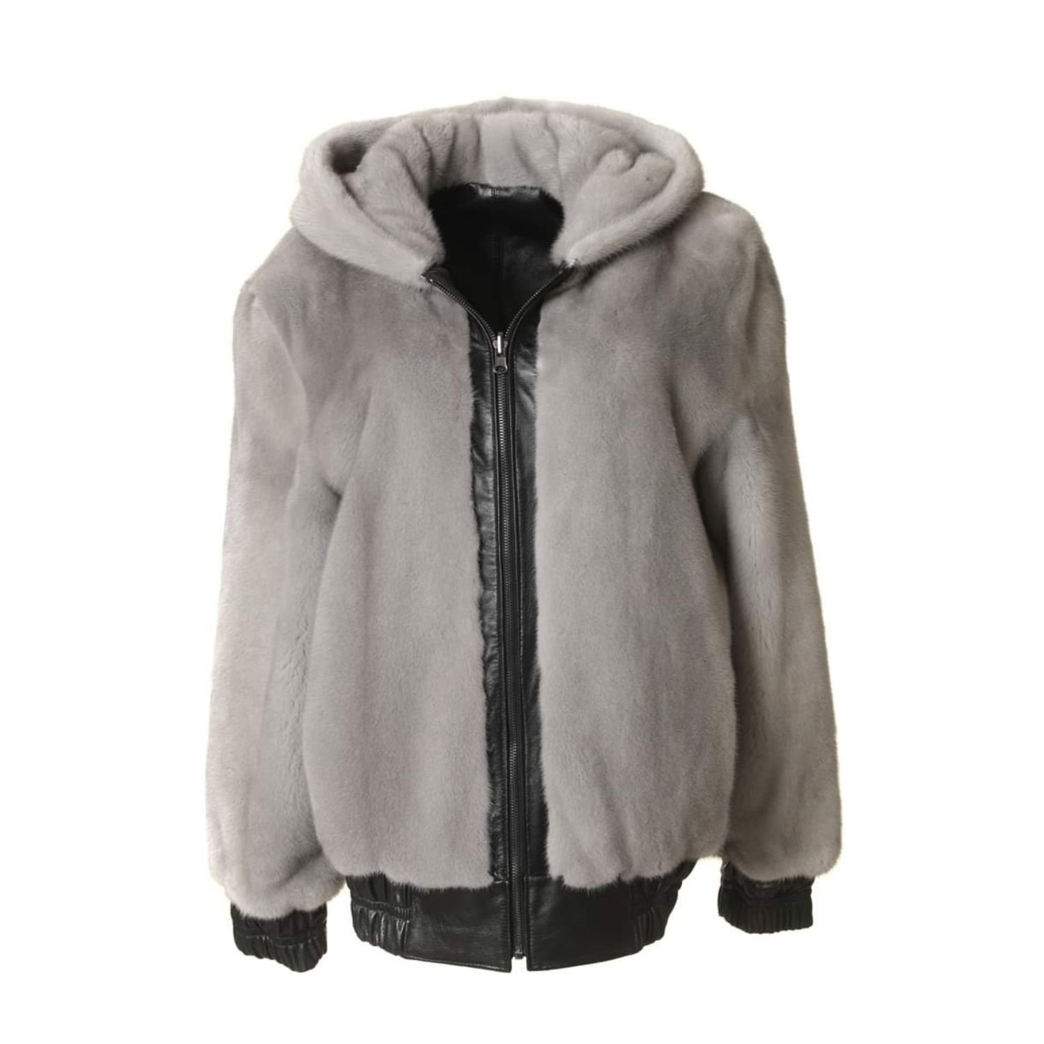 Womens Reversible Mink Fur Bomber Jacket Womens Reversible Mink Fur Bomber Jacket
