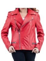 Womens Riverdale Southside Serpents Red Leather Jacket