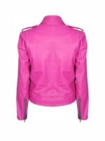 Womens Slim Fit Jessica Alba Stylish Biker Jacket