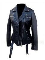 Womens The Walking Dead Negan Black Leather Jacket