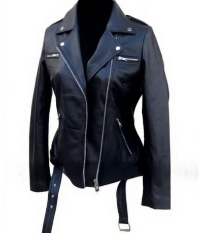 Womens The Walking Dead Negan Black Leather Jacket