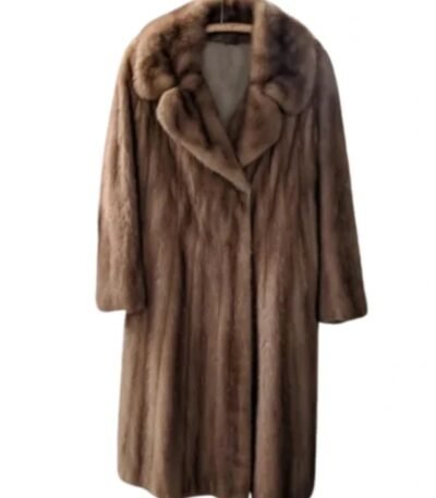 Women's Vintage Old 1960s Style Mink Fur Coat