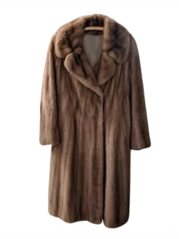 Women's Vintage Old 1960s Style Mink Fur Coat