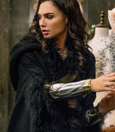 Wonder Woman Diana Prince Shearling Coat