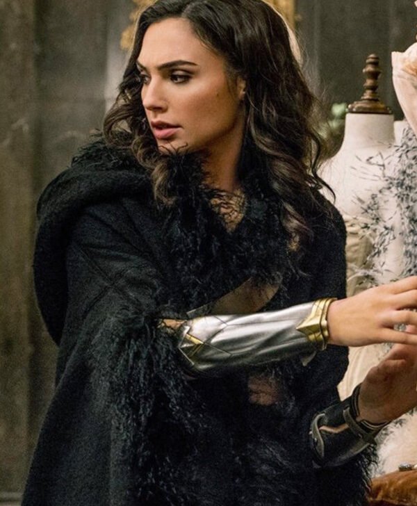 Wonder Woman Diana Prince Shearling Coat