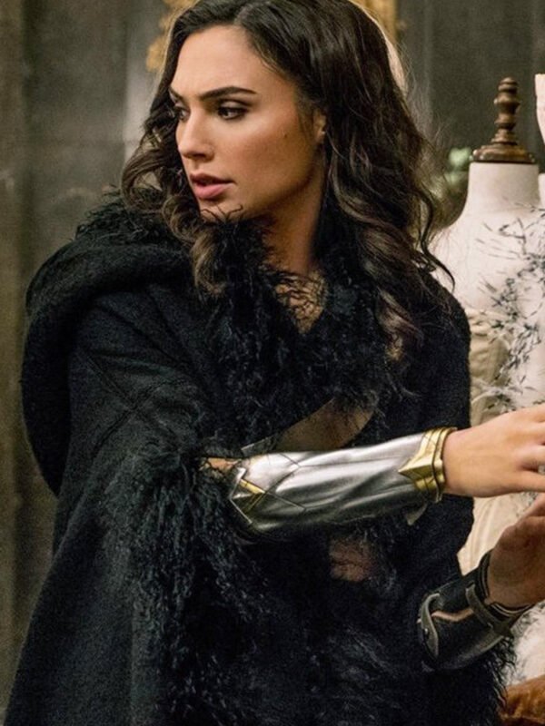 Wonder Woman Diana Prince Shearling Coat