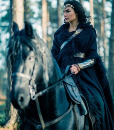 Wonder Woman Diana Prince Shearling Coat
