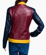 Wonder Woman Princess Diana Maroon Leather Jacket