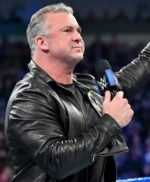Wrestler Shane McMahon Leather Black Jacket