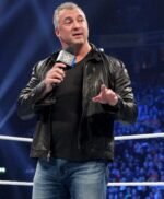 Wrestler Shane McMahon Leather Black Jacket