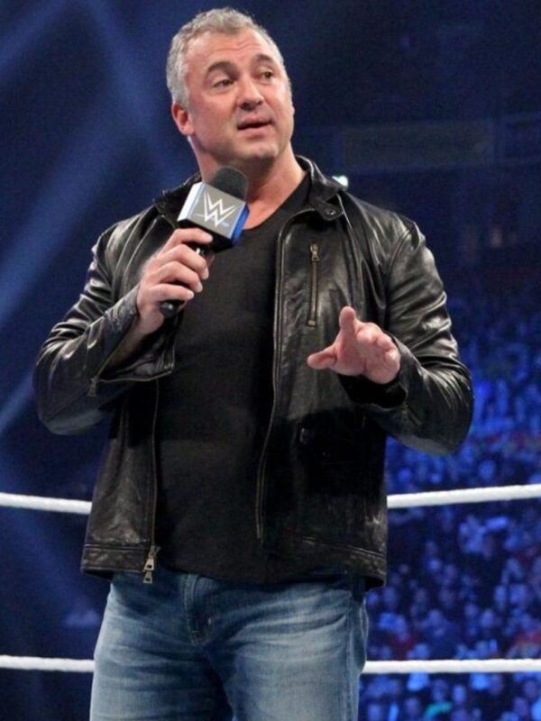 Wrestler Shane McMahon Leather Black Jacket