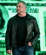 Wrestler Shane McMahon Leather Black Jacket