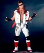Wrestler Shawn Michaels White Leather Vest