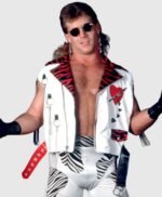 Wrestler Shawn Michaels White Leather Vest