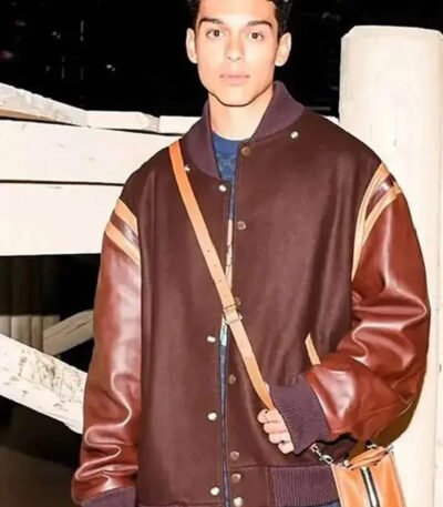 XO, Kitty 2023 Anthony Keyvan Varsity Brown Jacket