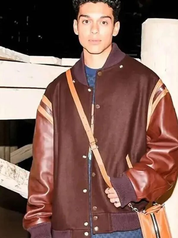 XO, Kitty 2023 Anthony Keyvan Varsity Brown Jacket