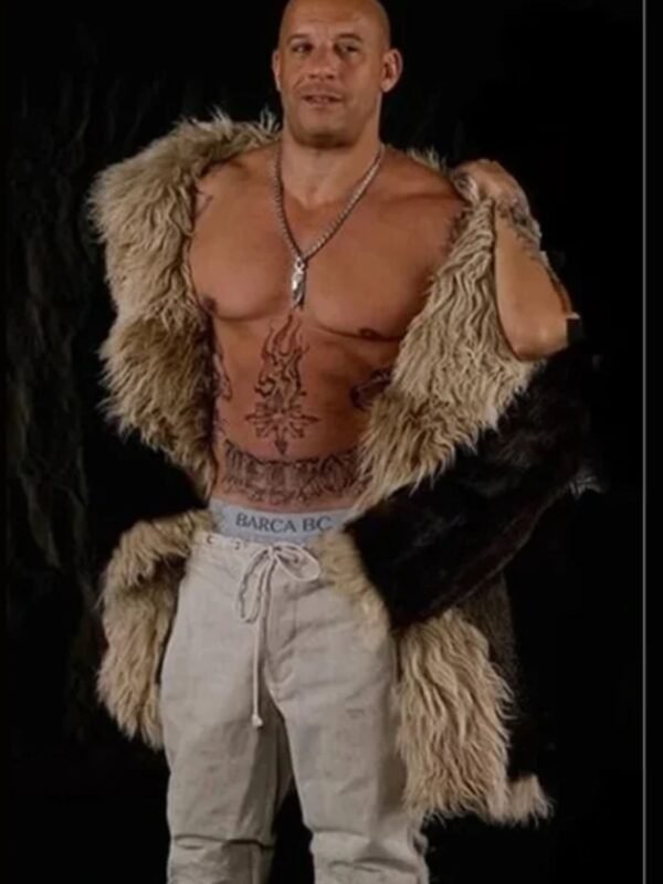 XXX Return of Xander Cage Shearling Beaver Trench Coat