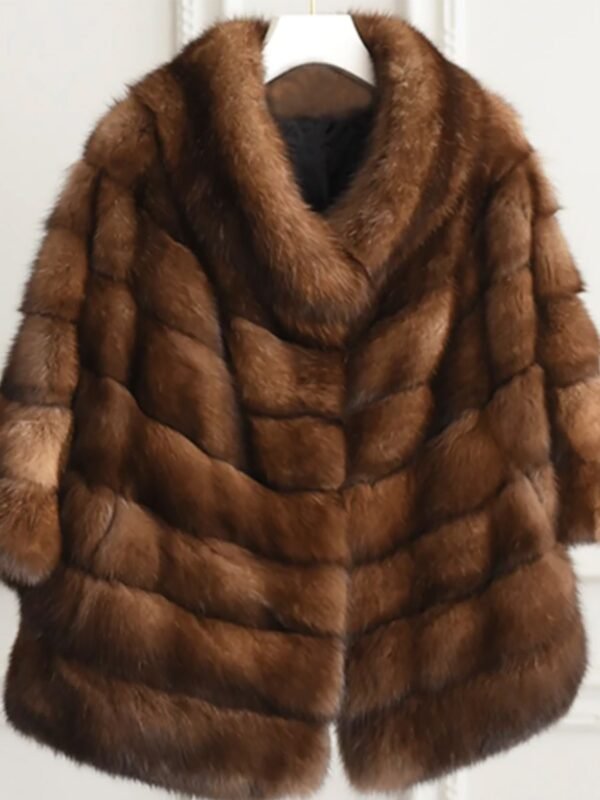 Xanthe Genuine Mink Fur Coat