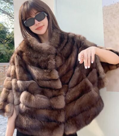 Xanthe Genuine Mink Fur Coat