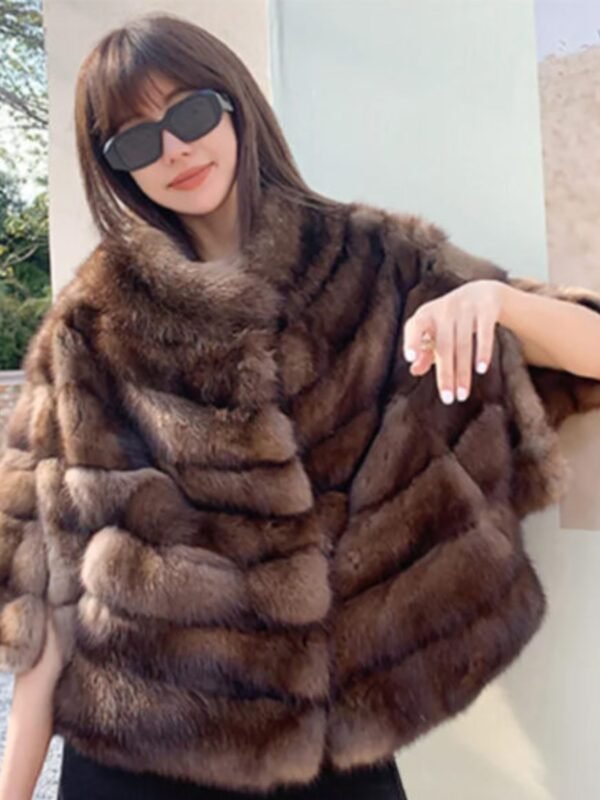 Xanthe Genuine Mink Fur Coat