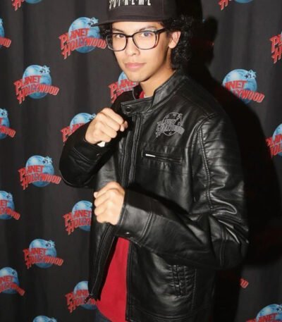 Xolo Mariduena Cobra Kai Planet Hollywood Leather Jacket