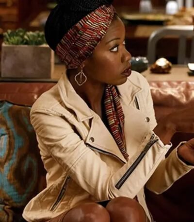 Xosha Roquemore The Mindy Project S03 Biker Jacket